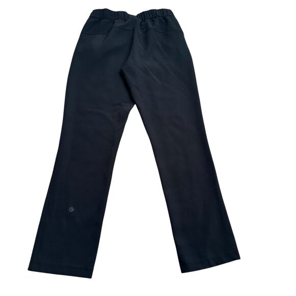 LULULEMON Classic Black On The Fly Ankle Length Pants Women's Size 4 Casual Chic - Picture 5 of 7